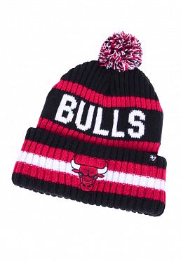 Шапка с помпоном на флисе '47 Brand NBA Chicago Bulls Black Шапка с помпоном на флисе '47 Brand NBA Chicago Bulls Black