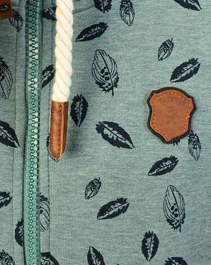 Толстовка женская на молнии с капюшоном Naketano Gebimster Brazzo Stormy Sea Mel Толстовка женская на молнии с капюшоном Naketano Gebimster Brazzo Stormy Sea Mel