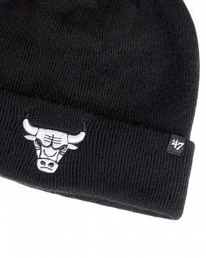 Шапка с подворотом '47 Brand NBA Chicago Bulls Black White Шапка с подворотом '47 Brand NBA Chicago Bulls Black White