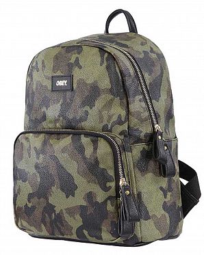 Рюкзак маленькй кожаный водонепроницаемый Obey Camo Green Рюкзак маленькй кожаный водонепроницаемый Obey Camo Green