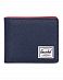 Кошелек Herschel Roy + Coin XL RFID Navy Red отзывы