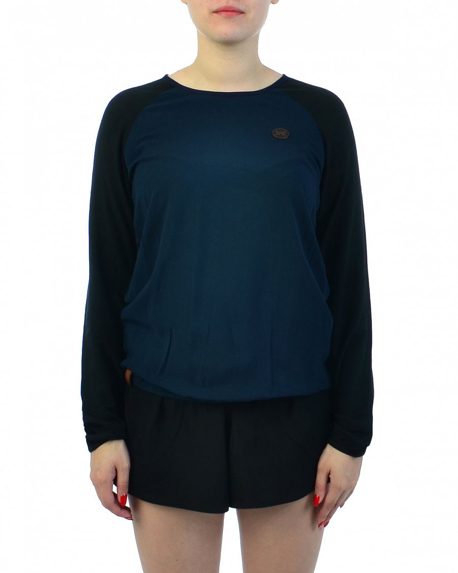 Футболка женская с длинным рукавом Naketano Blasmaul Dark Blue Black отзывы