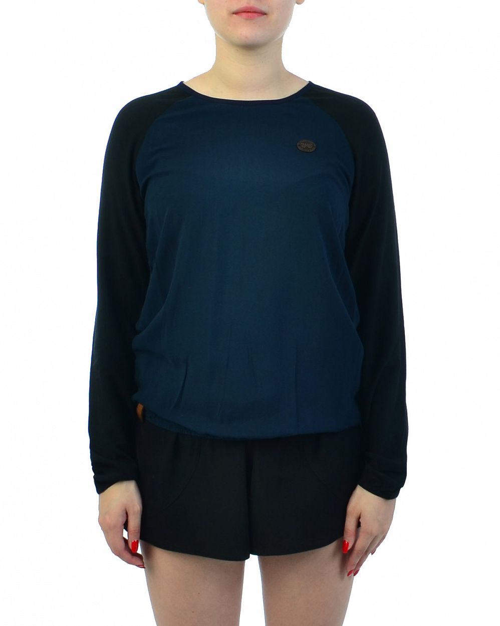 Футболка женская с длинным рукавом Naketano Blasmaul Dark Blue Black отзывы