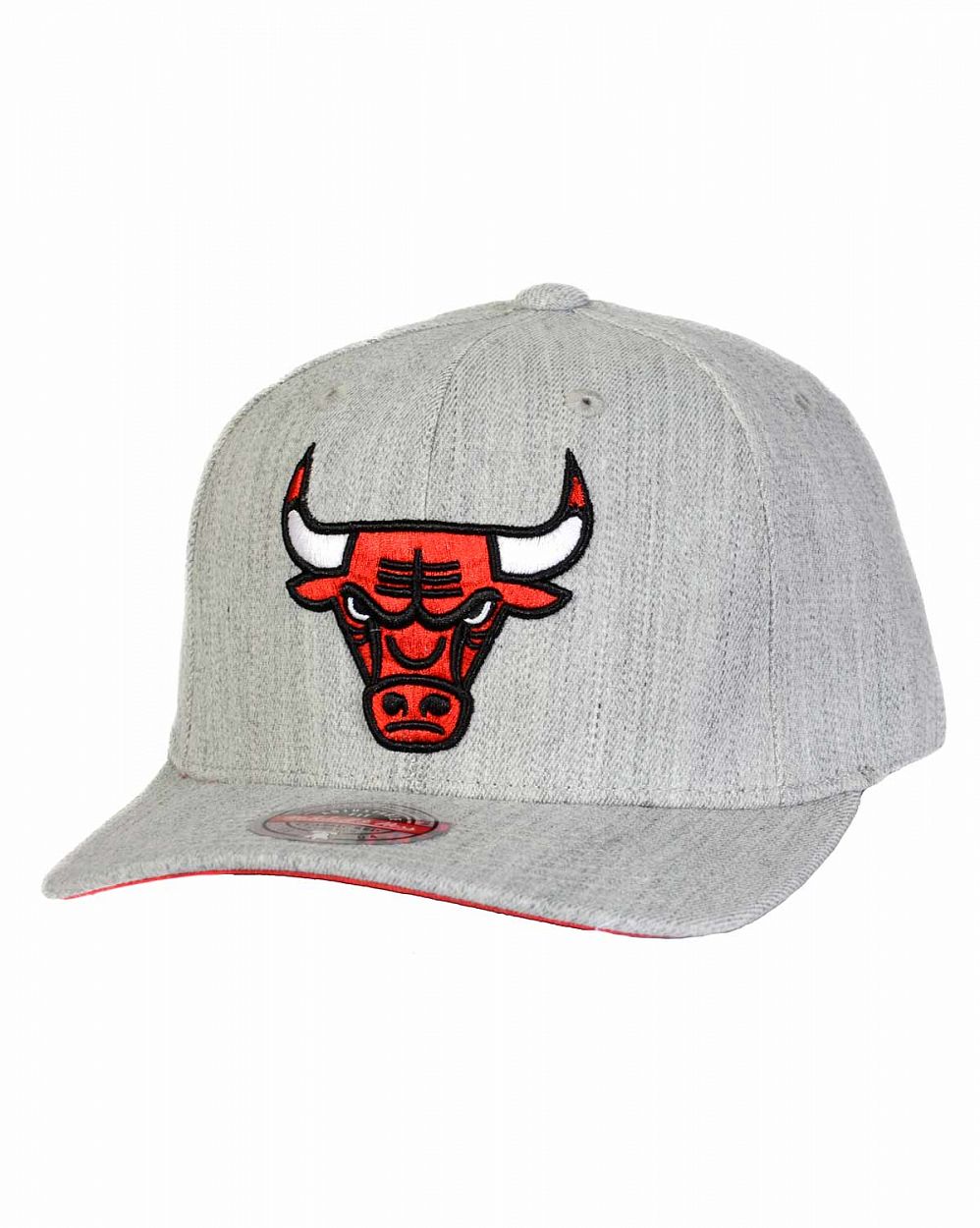 Бейсболка с изогнутым козырьком Mitchell and Ness HEATHER REDLINE Chicago Bulls Grey отзывы