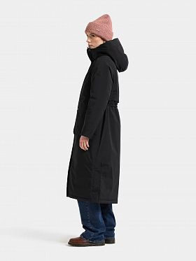 Парка женская зимняя водонепроницаемая Didriksons Leya Long Black Black