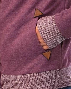 Толстовка мужская на молнии с капюшоном Naketano Muzzy Spitzbubi Bordeaux