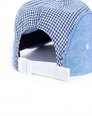 Бейсболка 5 панелей летняя Herschel Supply Co Glendale Classic Navy Gingham Бейсболка 5 панелей летняя Herschel Supply Co Glendale Classic Navy Gingham