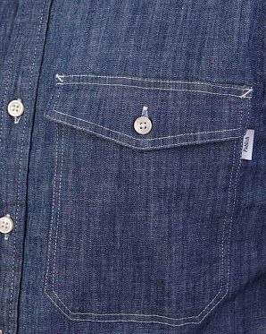 Рубашка мужская с длинным рукавом Publish Brand USA Ross Denim Indigo