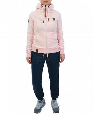 Толстовка женская на молнии с капюшоном Naketano Brazzo Candy Muschi Melange