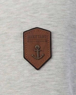 Толстовка мужская с капюшоном Naketano Supapimmel Stone Толстовка мужская с капюшоном Naketano Supapimmel Stone