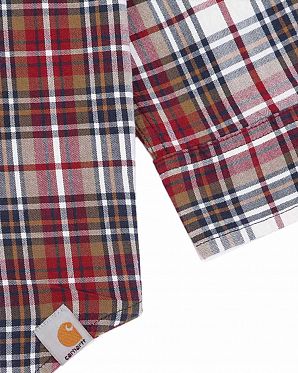 Рубашка мужская с длинным рукавом Publish 599 Red Check