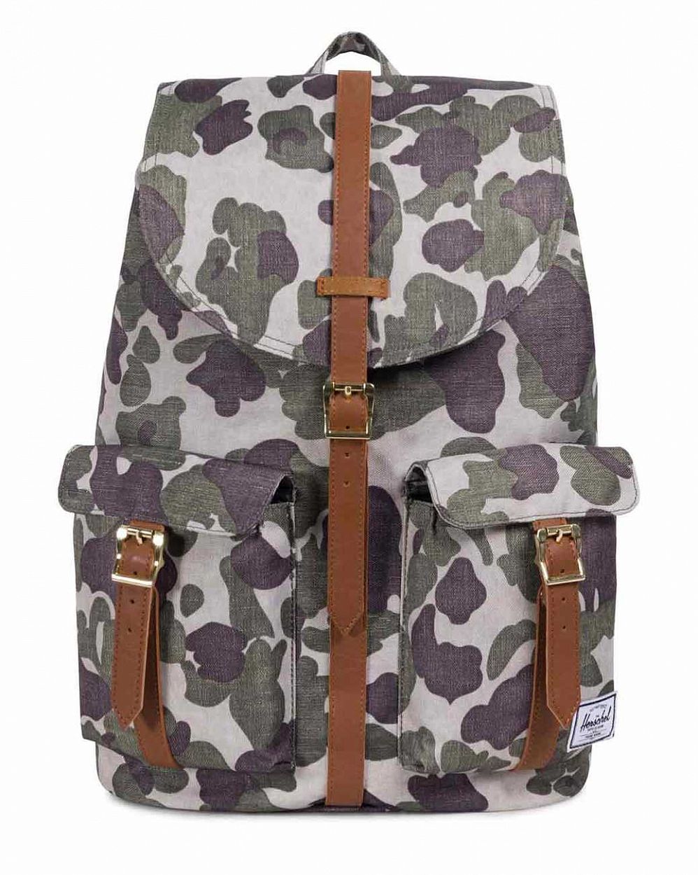 Рюкзак водоотталкивающий с отделением для 13 ноутбука Herschel Dawson Frog Camo отзывы