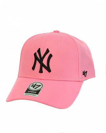 Бейсболка классическая с изогнутым козырьком '47 Brand MVP SNAPBACK New York Yankees RSA Rose