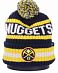 Шапка с помпоном на флисе '47 Brand NBA Denver Nuggets Navy Yellow