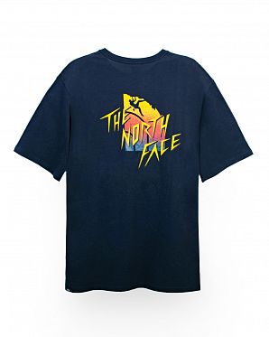 Футболка мужская The North Face Fine Climber Navy Yellow Gradient Футболка мужская The North Face Fine Climber Navy Yellow Gradient