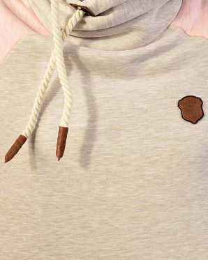 Толстовка женская с капюшоном Naketano So ein Otto IV Nasty Oma Melange