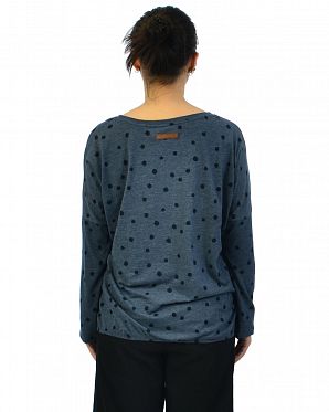 Футболка женская с длинным рукавом Naketano Sucking with Honor I am Star Oglum II Bluegray Melange Футболка женская с длинным рукавом Naketano Sucking with Honor I am Star Oglum II Bluegray Melange