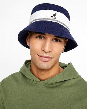 Панама Kangol Bermuda Stripe Bucket K3326ST Navy Панама Kangol Bermuda Stripe Bucket K3326ST Navy