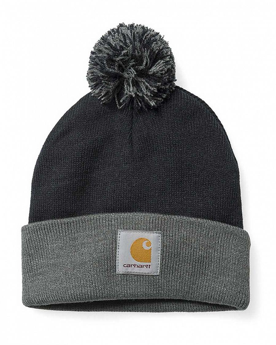 Шапка Carhartt WIP Britt Beanie Navy Black Grey отзывы