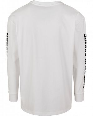 Футболка с длинным рукавом Urban Classics Logo Boxy Pocket White Футболка с длинным рукавом Urban Classics Logo Boxy Pocket White