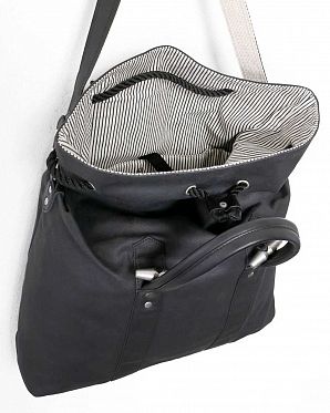 Сумка через плечо для ноутбука 15 Stighlorgan Leary Canvas Black