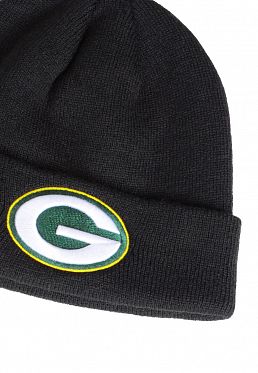 Шапка с подворотом '47 Brand NFL Green Bay Packers Black Шапка с подворотом '47 Brand NFL Green Bay Packers Black