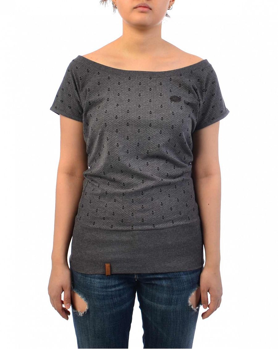 Футболка женская Naketano Wolle Ankerdizzel V Dark Grey Melange отзывы Футболка женская Naketano Wolle Ankerdizzel V Dark Grey Melange отзывы