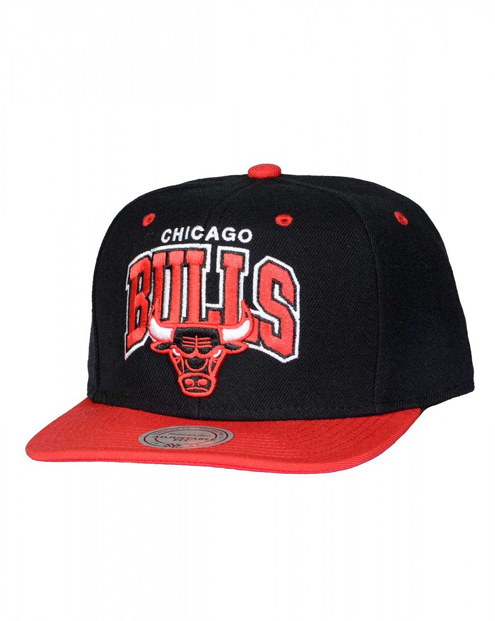 Бейсболка с прямым козырьком Mitchell and Ness DOUBLE ARCH Chicago Bulls Black отзывы