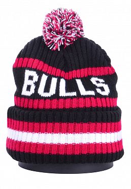 Шапка с помпоном на флисе '47 Brand NBA Chicago Bulls Black Шапка с помпоном на флисе '47 Brand NBA Chicago Bulls Black