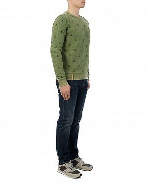 Толстовка мужская свитшот Naketano Rise Of An Enemy Pine Green Толстовка мужская свитшот Naketano Rise Of An Enemy Pine Green