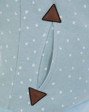 Толстовка женская с капюшоном Naketano Darthovic Pastel Blue Mel Will voger