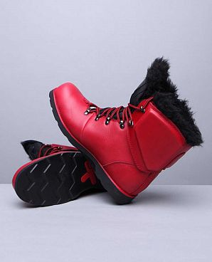 Ботинки мужские кожаные водонепроницаемые зимние Psyberia Hiker Red Ботинки мужские кожаные водонепроницаемые зимние Psyberia Hiker Red