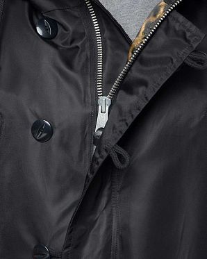 Пуховик водонепроницаемый на гусином пуху Корея NudeBones Black