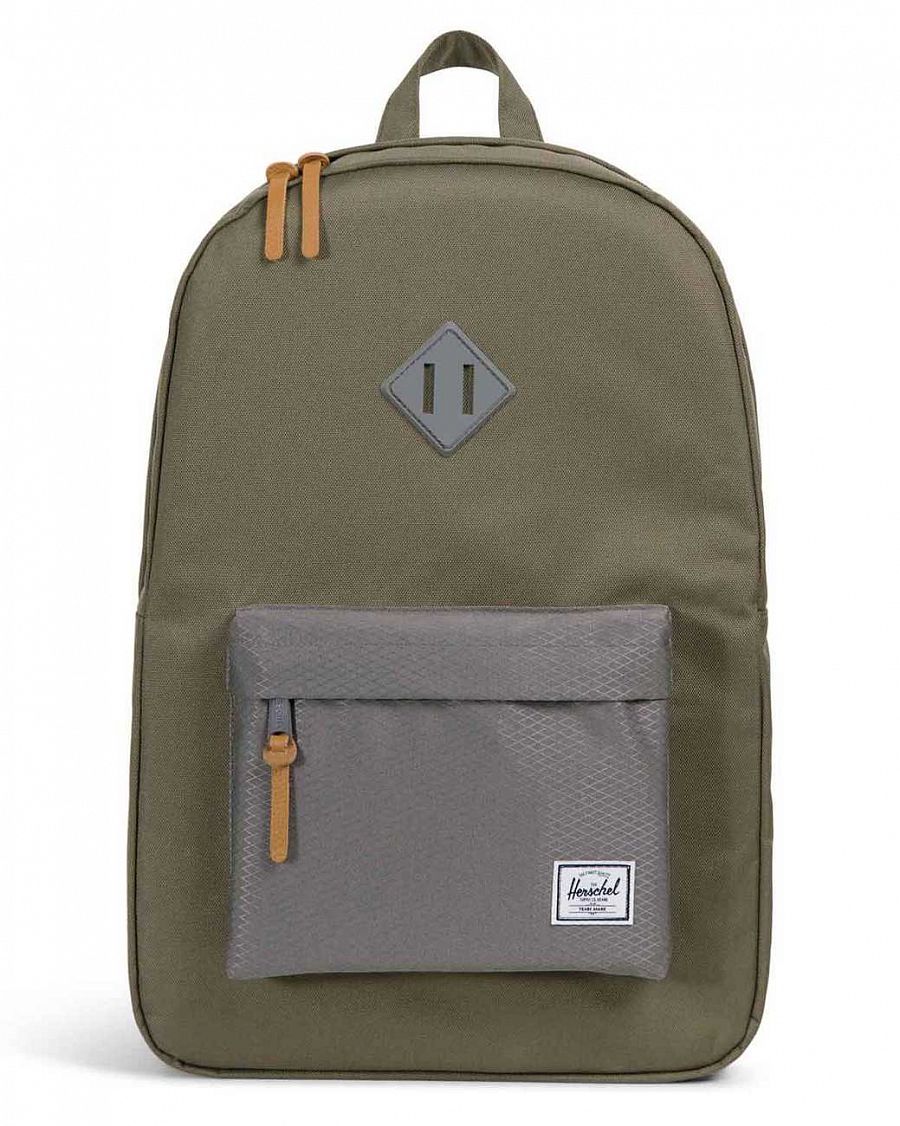 Рюкзак водоотталкивающий с карманом для 15 ноутбука Herschel Heritage Ivy Green отзывы