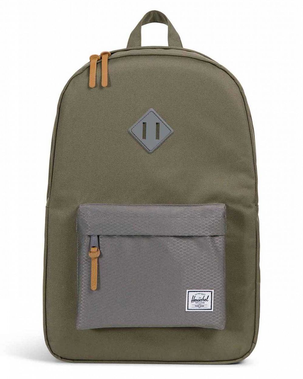 Рюкзак водоотталкивающий с карманом для 15 ноутбука Herschel Heritage Ivy Green отзывы