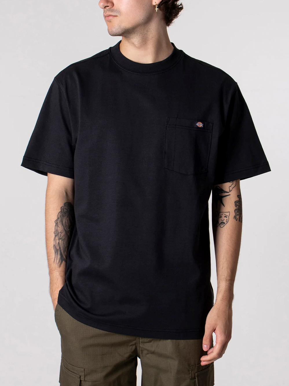 Футболка Dickies Heavyweight Short Sleeve Pocket T-Shirt Black отзывы