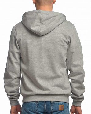 Толстовка мужская на молнии с капюшоном Iriedaily Desire Effect Grey Mel