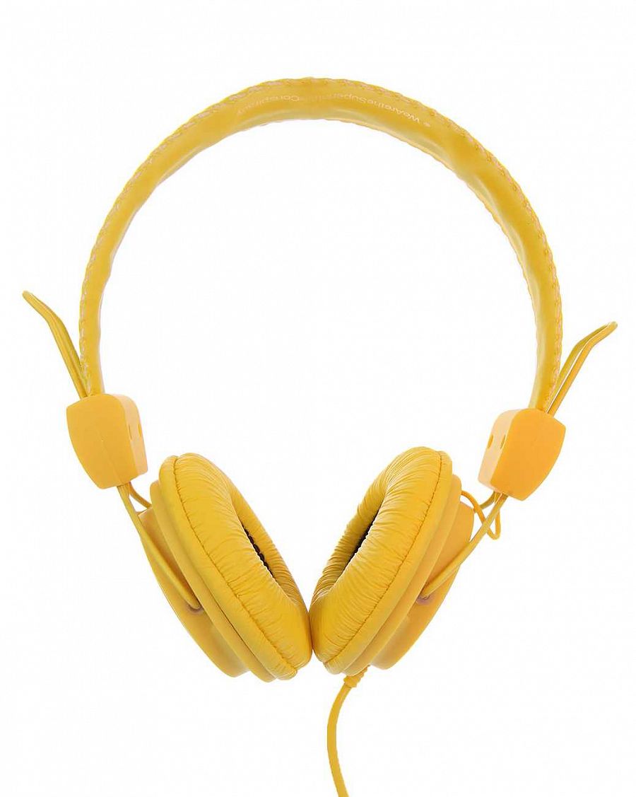 Наушники с микрофоном проводные WeSC Matte Conga On Ear Headphones Dandellion Yellow отзывы