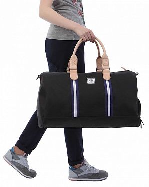 Сумка дорожная с отделом для обуви Herschel Novel Red Khaki Stripe