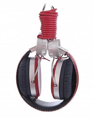 Наушники с микрофоном проводные складные WeSC Banjar On Ear Headphones Jester Red