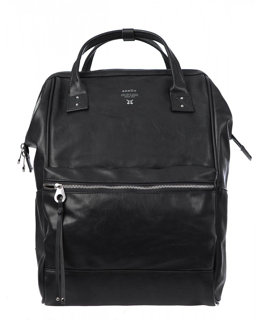 Рюкзак с двумя ручками кожаный для 13 ноутбука Anello Japan AT-B1511 Black отзывы