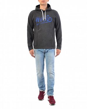 Толстовка мужская кенгуру с капюшоном Wesc Baseball Dark Grey Толстовка мужская кенгуру с капюшоном Wesc Baseball Dark Grey
