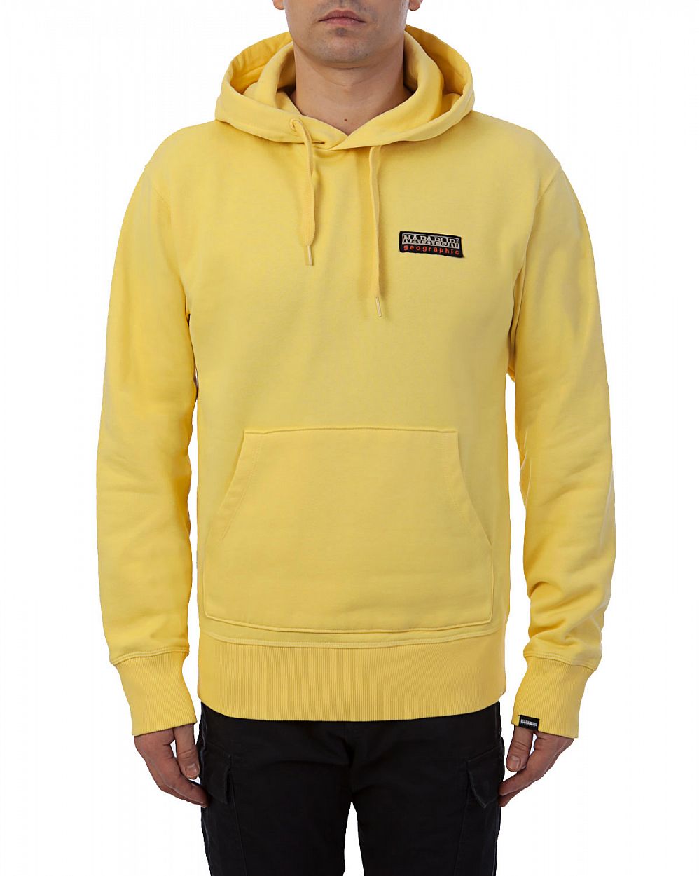 Napapijri Boading Hoodie Yellow Blacksides