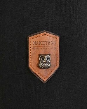 Толстовка длинная женская с капюшоном Naketano Darth Long IX Black Толстовка длинная женская с капюшоном Naketano Darth Long IX Black