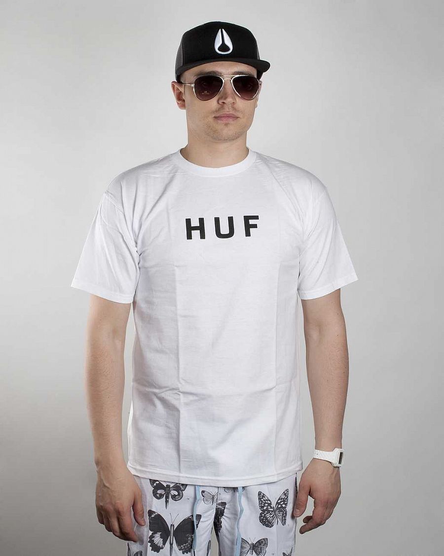 Футболка HUF Logo White отзывы