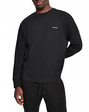 Футболка мужская с длинным рукавом Urban Classics Black White Футболка мужская с длинным рукавом Urban Classics Black White