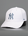 Бейсболка '47 Brand MVP New York Yankees MVPSP17WBP WHITE Silver