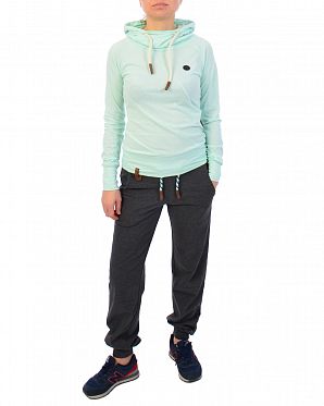 Лонгслив женский с капюшоном Naketano Mandy XI Ice Green Лонгслив женский с капюшоном Naketano Mandy XI Ice Green