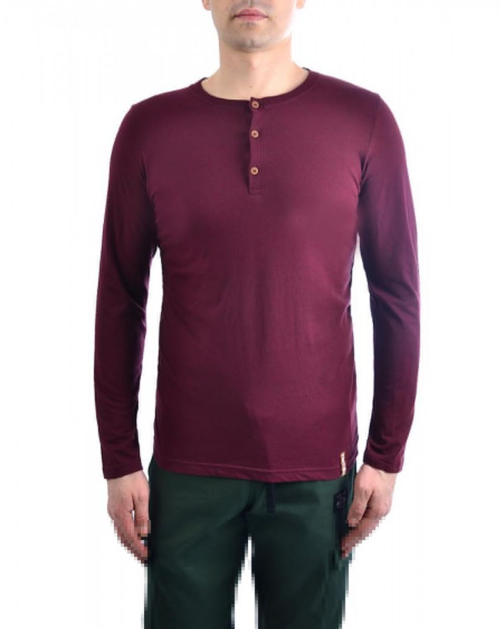 Футболка с длинным рукавом Iriedaily Henley Maroon отзывы