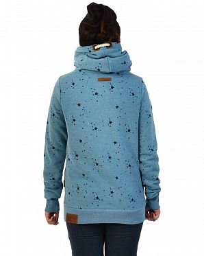 Толстовка женская с капюшоном Naketano Spreiz Mal Mit Light Blue Melange